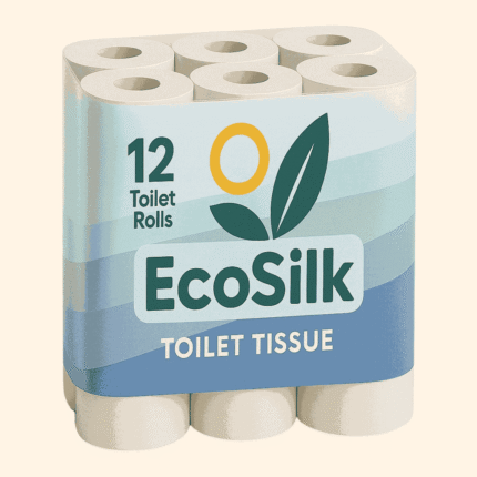EcoSilk Toilet Rolls - 1 Pack of 12 (12 Rolls)